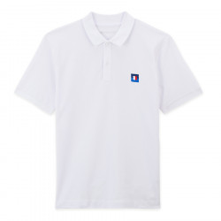 Polo blanc "blason"